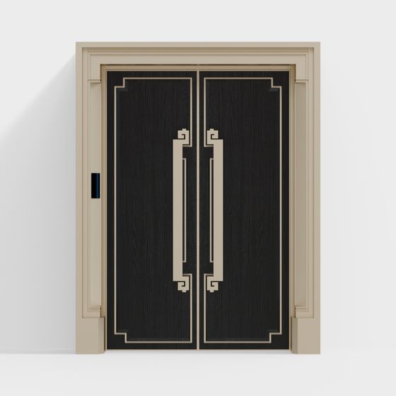 Art Deco Door 3D model