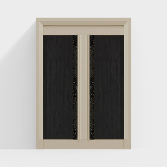 Elegant Double Door 3D model