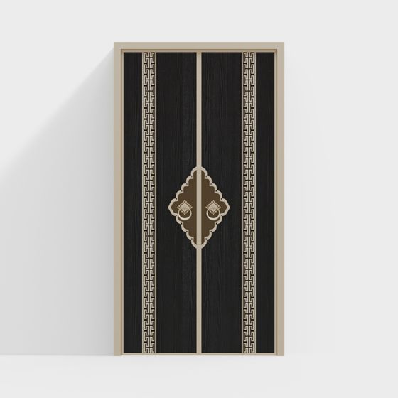 Art Deco Door 3D model for Interior Design