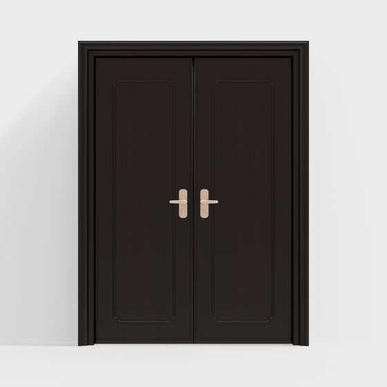 Elegant Double Door 3D model