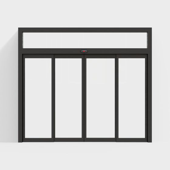 Smart Glass Door 3D Model