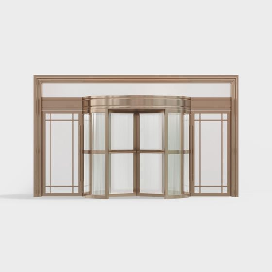 Elegant Revolving Door 3D model