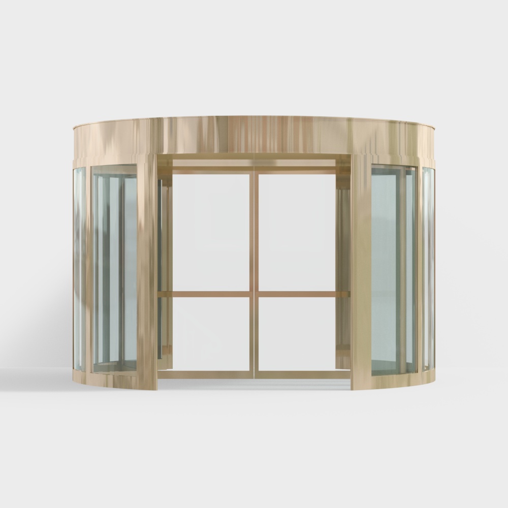 Golden Office building automatic revolving doors