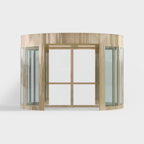 Arc Glass Door 3D model