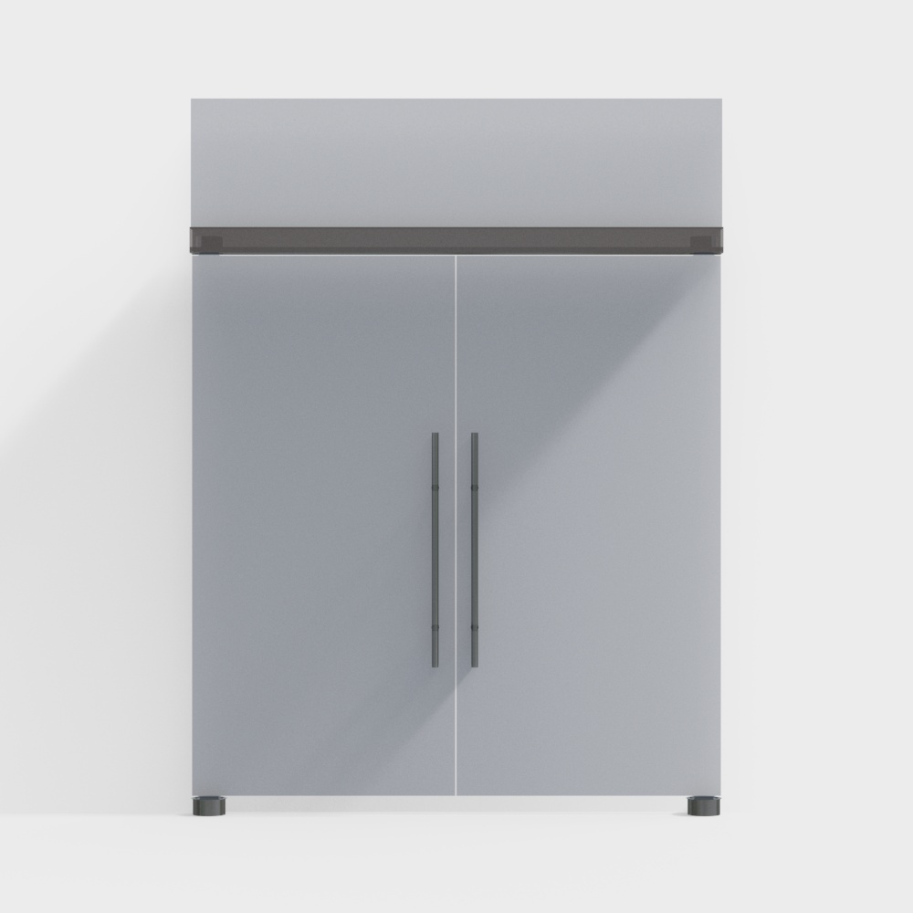 Office building glass double doors