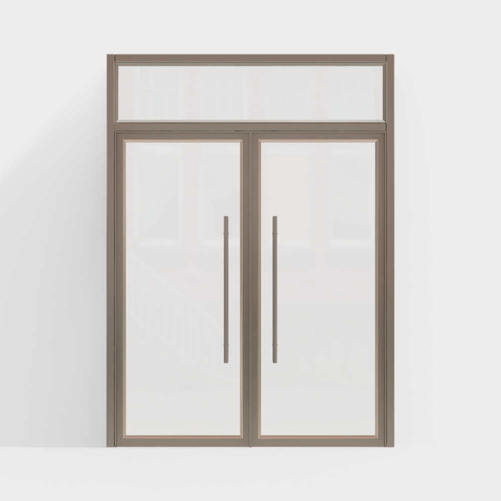 Các tòa nhà văn phòng kim loại có cửa đôi