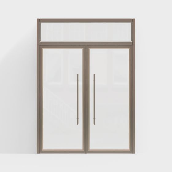 Các tòa nhà văn phòng kim loại có cửa đôi