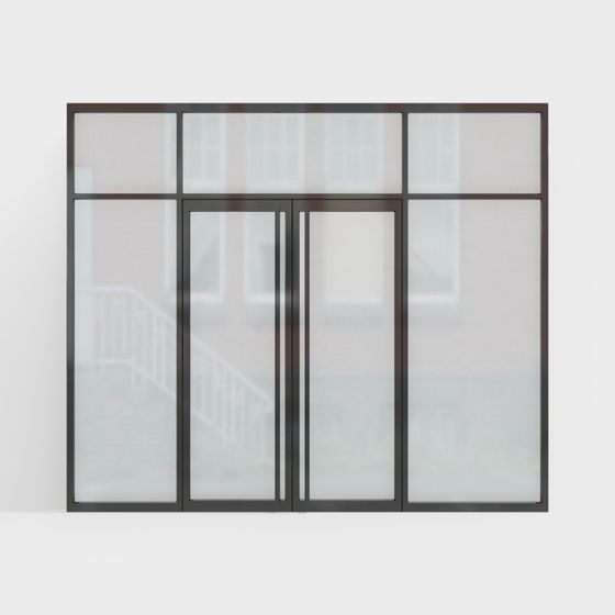Urban Glass Door 3D model