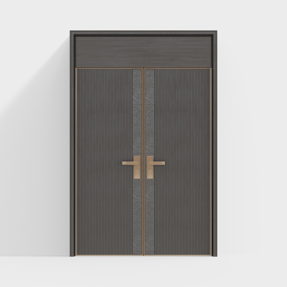 辦公大樓雙扇門