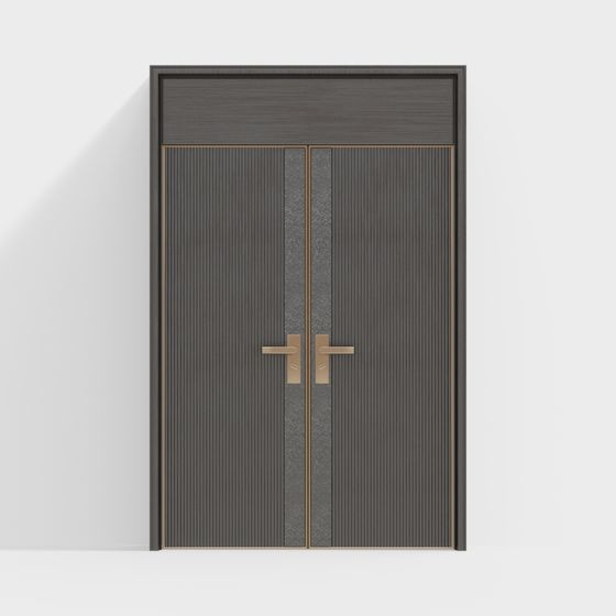 辦公大樓雙扇門