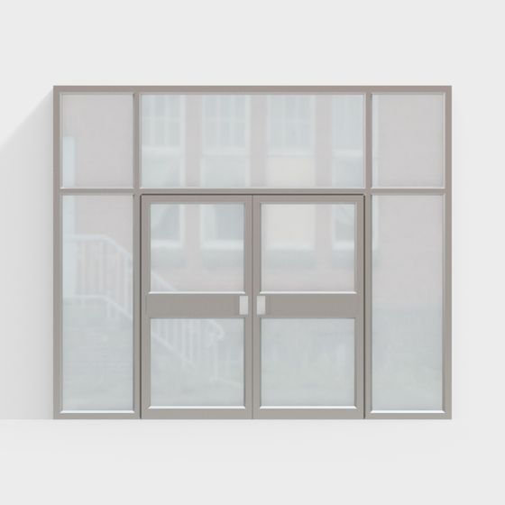 Low-Polygon Modern Window 3D model