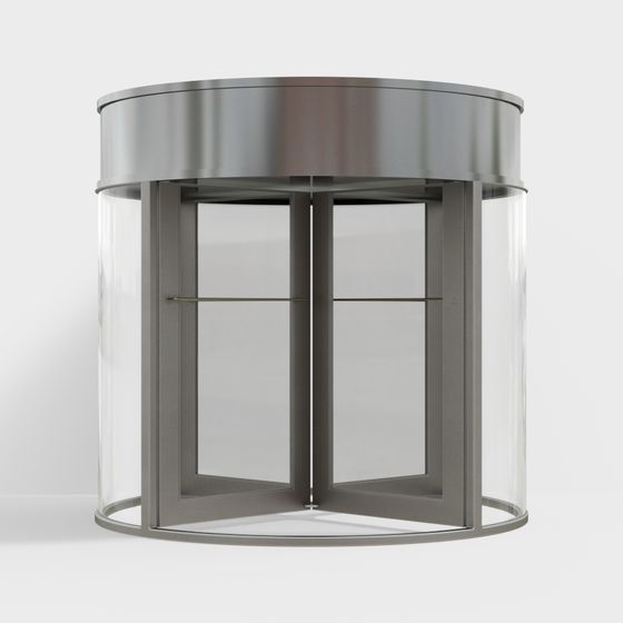 Contemporary Revolving Door 3D model for Creative Design