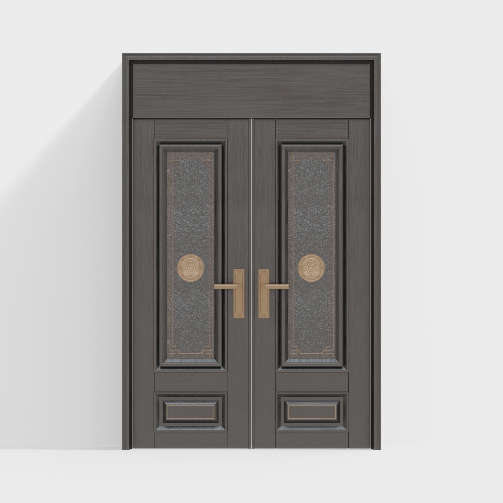 Office building double doors