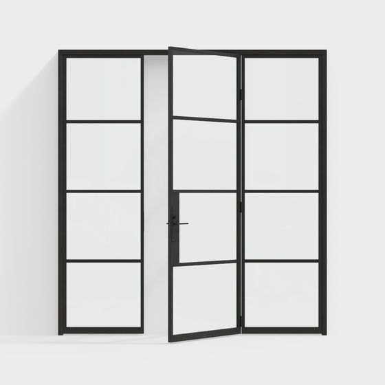 City Door Low-Poly 3D Model