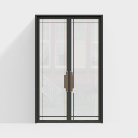 Sleek Modern Door 3D Model