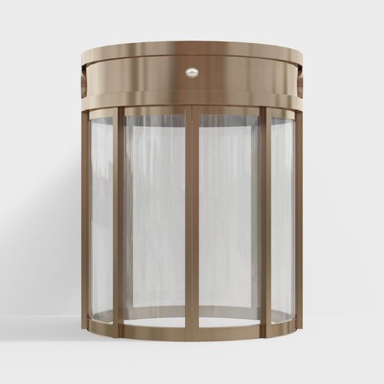 Elegant Revolving Door 3D model for Modern Spaces