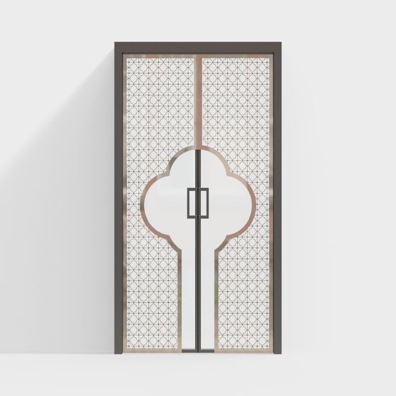 Moroccan Style Double Door 3D model for Creative Projects