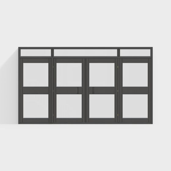 Low Poly Modern Window 3D model