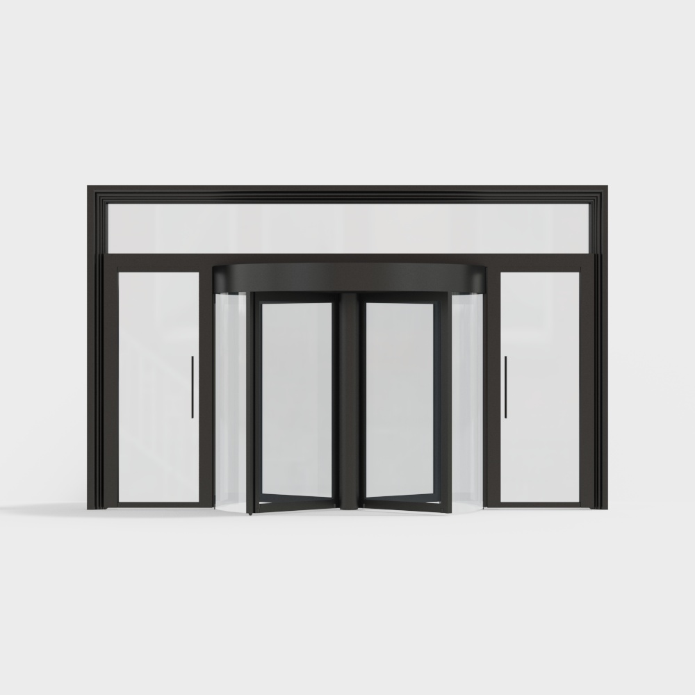 Sleek Rotating Door 3D model for Modern Spaces