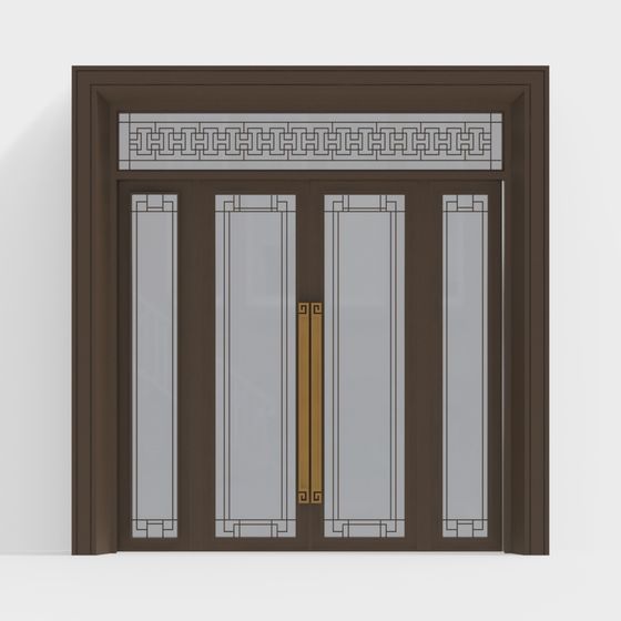 Art Deco Door 3D model