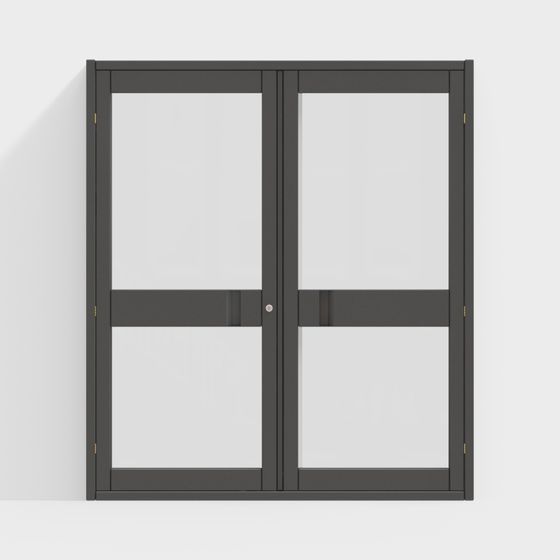 Elegant Double Door 3D Model for Modern Spaces