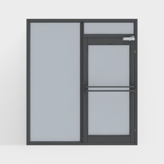 Urban Glass Door 3D model