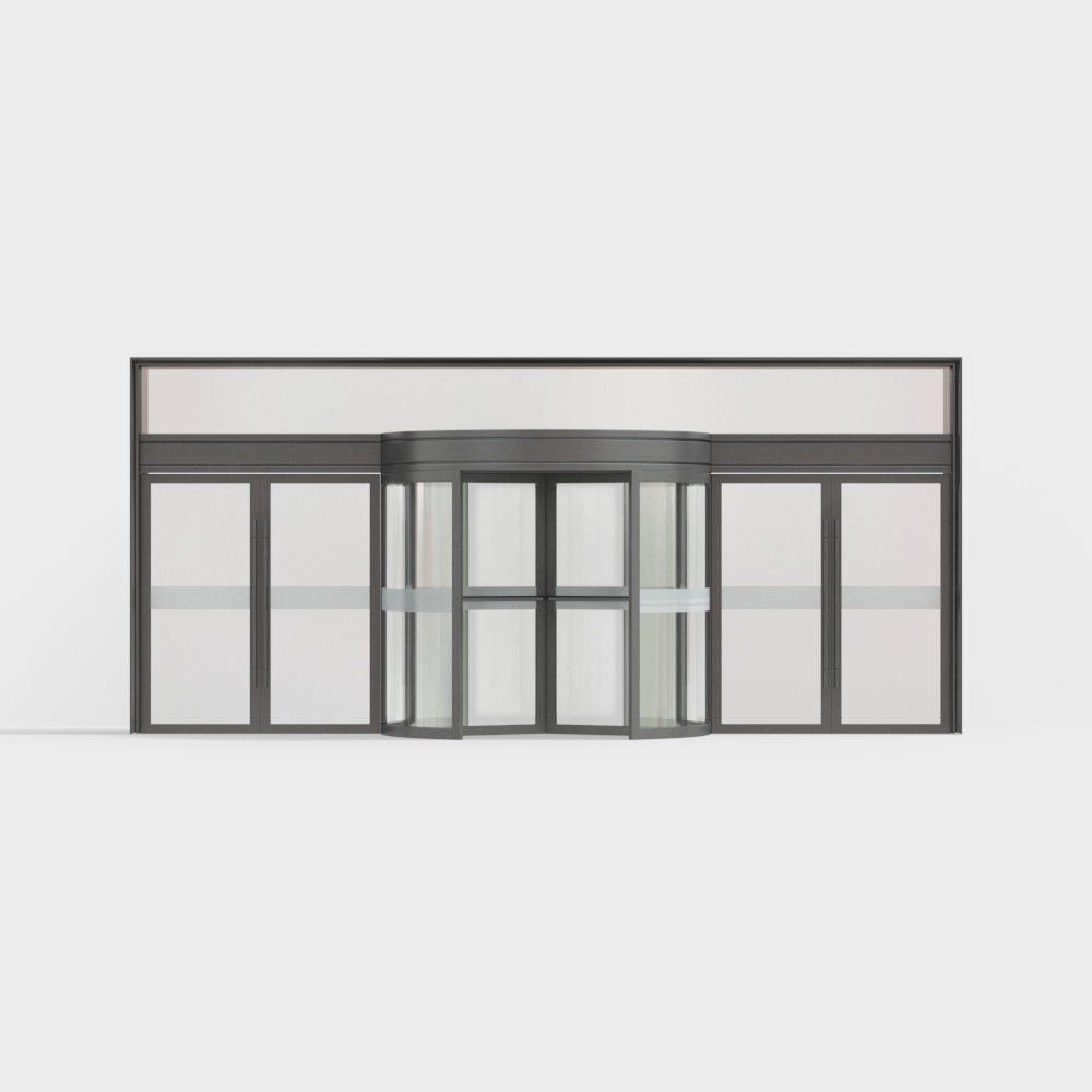 Low-Poly Rotating Door 3D model