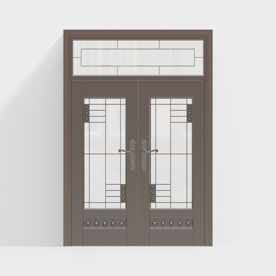 Art Deco Entry Door 3D model