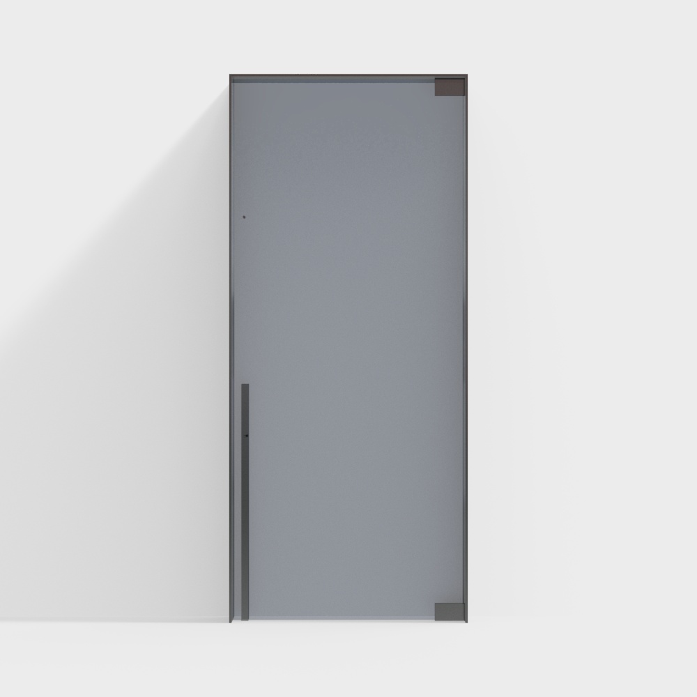 Office building glass single door