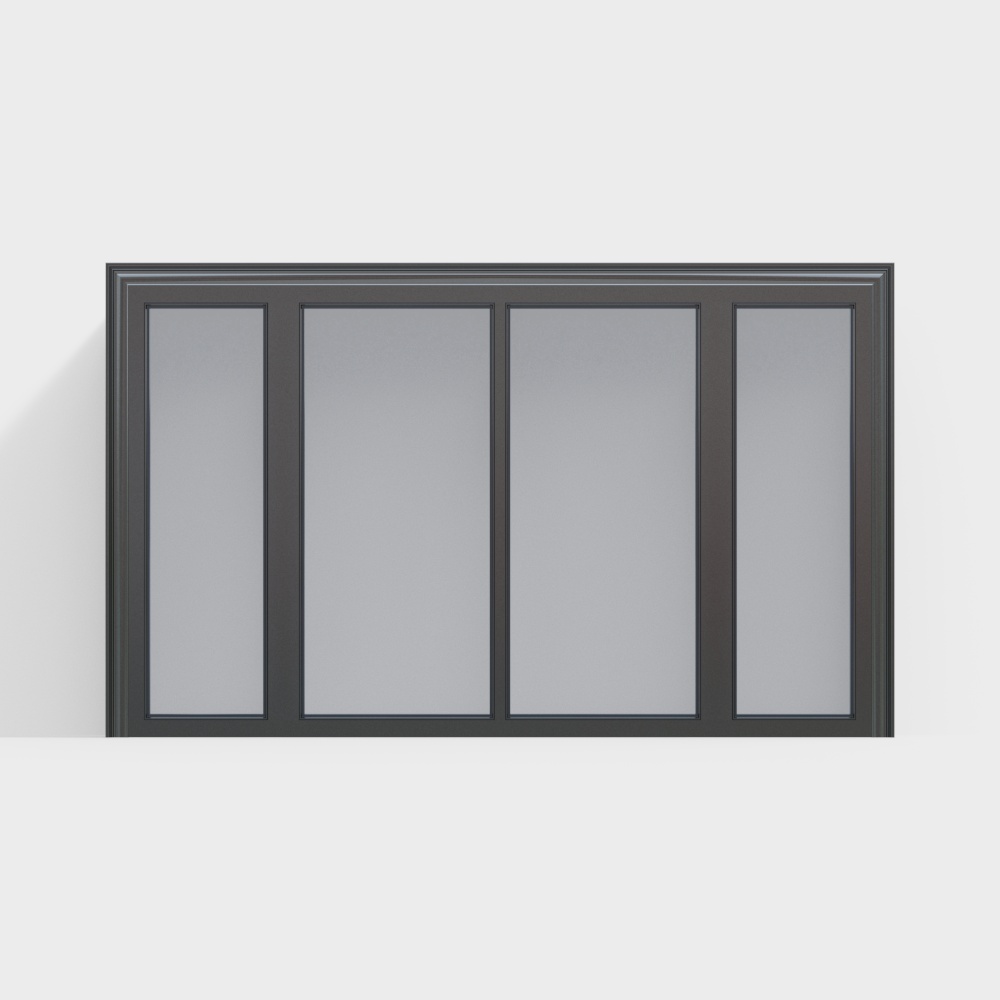 Office building glass sliding door