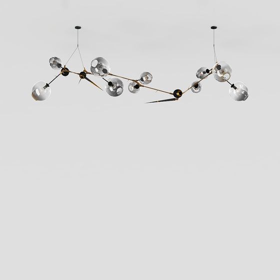 Elegant Pendant Light 3D model for Modern Interiors