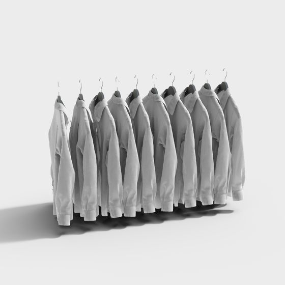 Stylish Hooded Sweatshirt 3D model