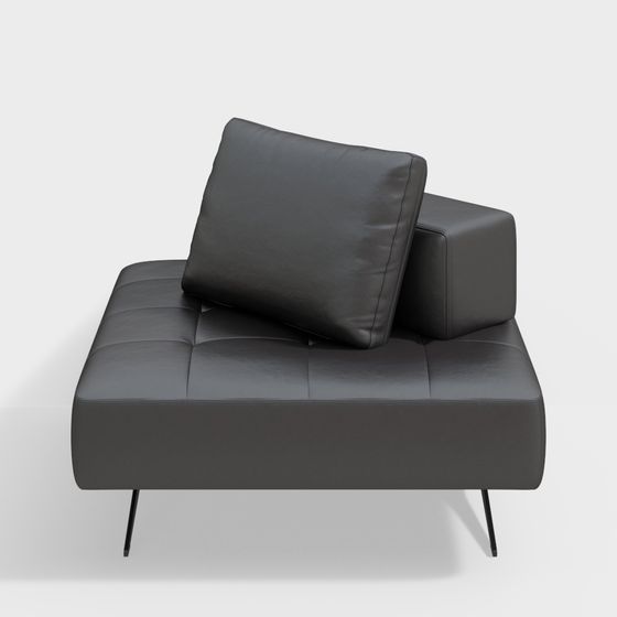 Modern Minimalist Low-Polygon Sofa 3D model