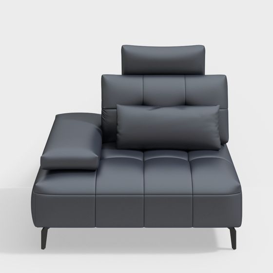 Stylish Low Poly Sofa 3D model for Modern Interiors