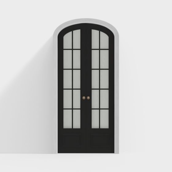 Elegant Arch Door 3D Model