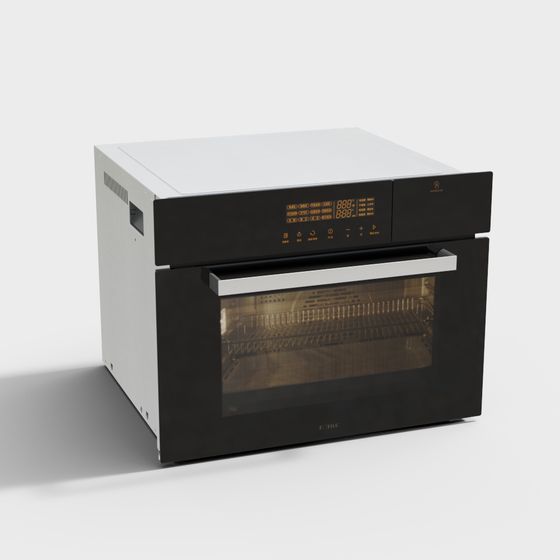 Low Poly Embedded Oven 3D model
