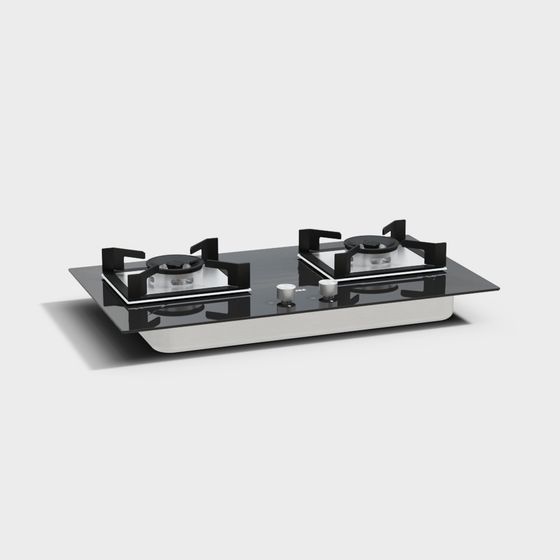 Sleek Gas Stove 3D Model for Modern Kitchens