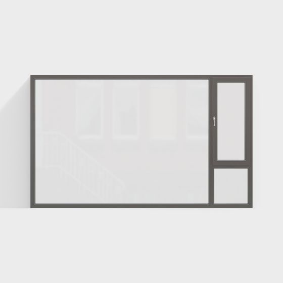 Low Poly Window 3D Model Design