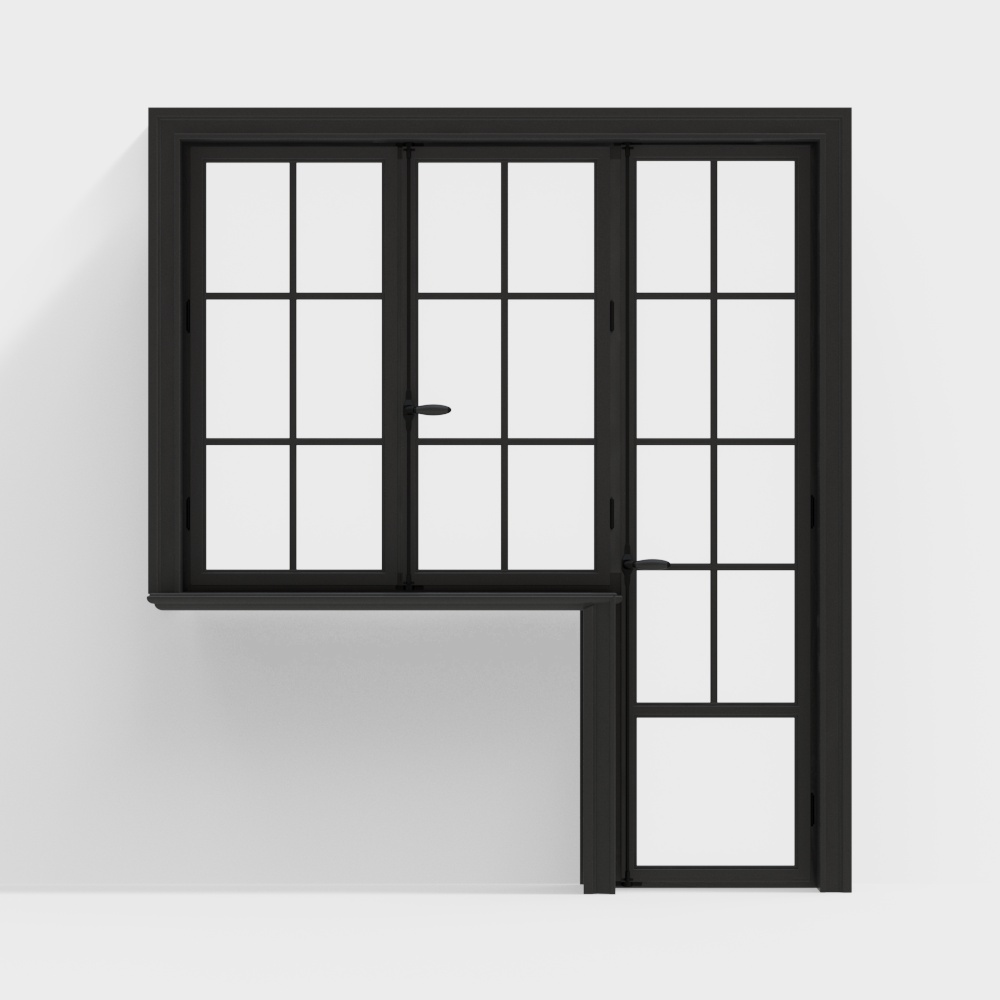 Nordische Fenster mit Fensterabdeckungen