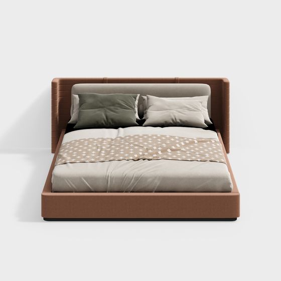 Urban Comfort 3D model Bed for Modern Spaces