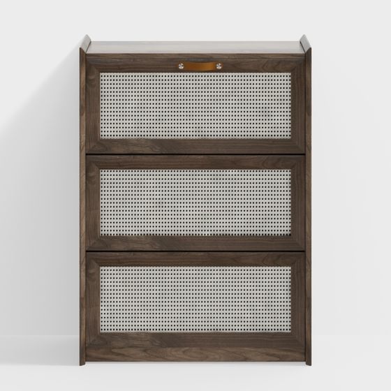 Perforated Storage Unit 3D model