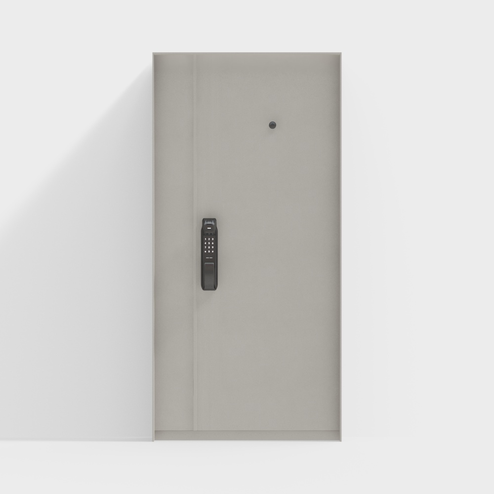 모던한 크림 스타일의 싱글 도어