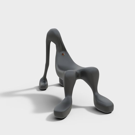 Streamlined Chair 3D Model Design