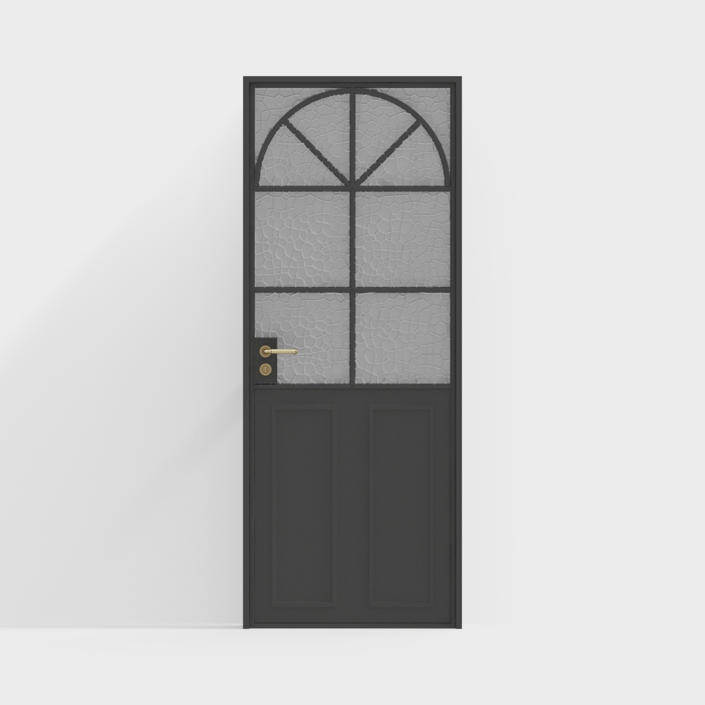 Single glass door