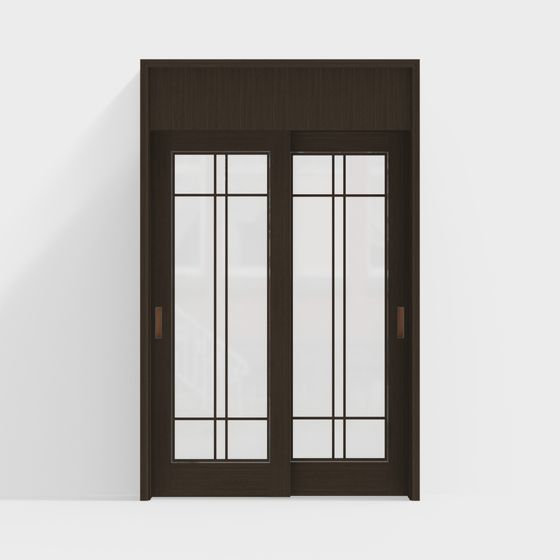 Modern Glass Door 3D model