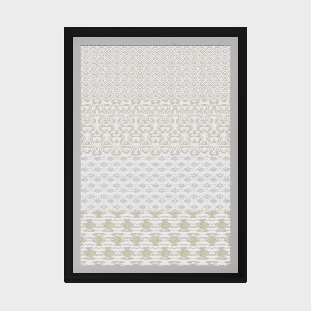 Cloud Pattern Decorative 3D Model