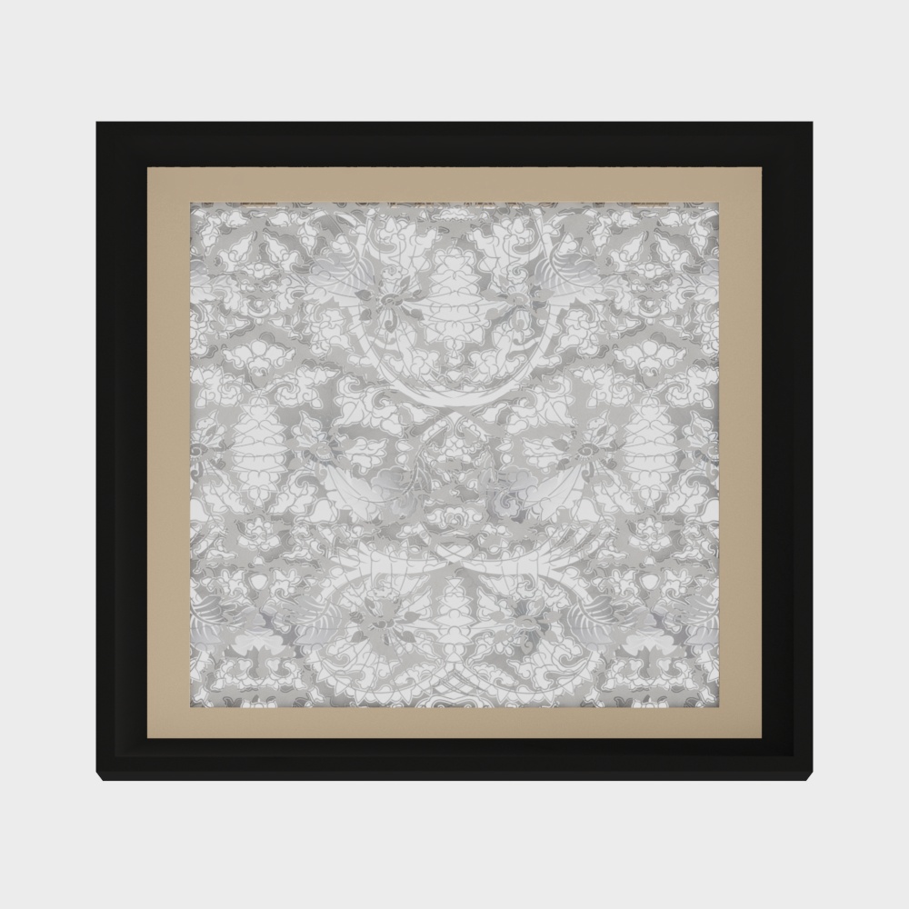 Chrysanthemum pattern on blue and white porcelain of Ming and Qing dynasties