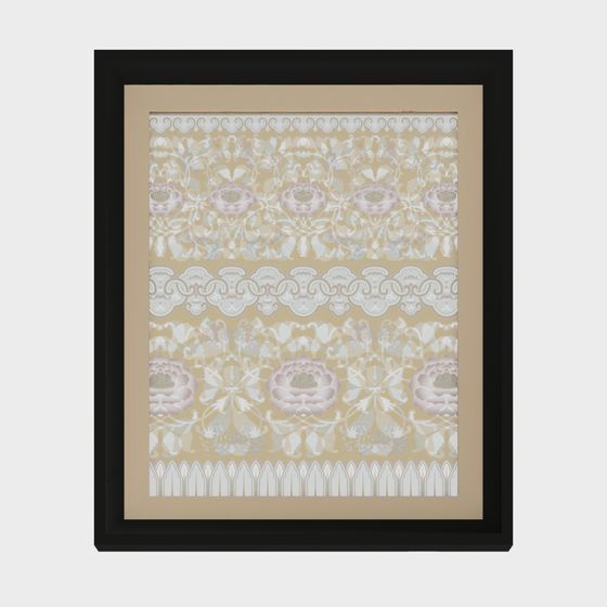 Lace Garden 3D model for Interior Design and Gaming