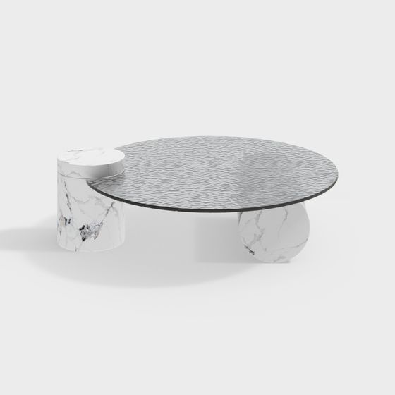 Stylish Marble Coffee Table 3D model