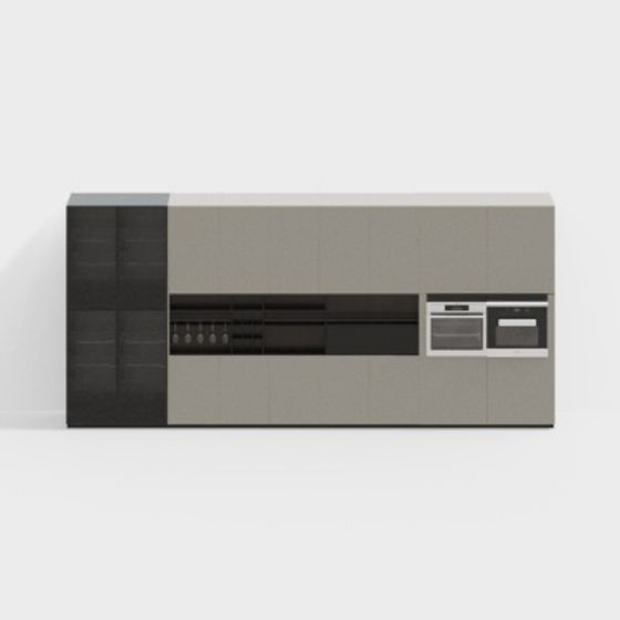 Urban Living Room Cabinet 3D model